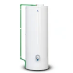 Vertical Electric Water Heater 200 Liter 1215 mm White 4000 WATT | Saudi Ceramics