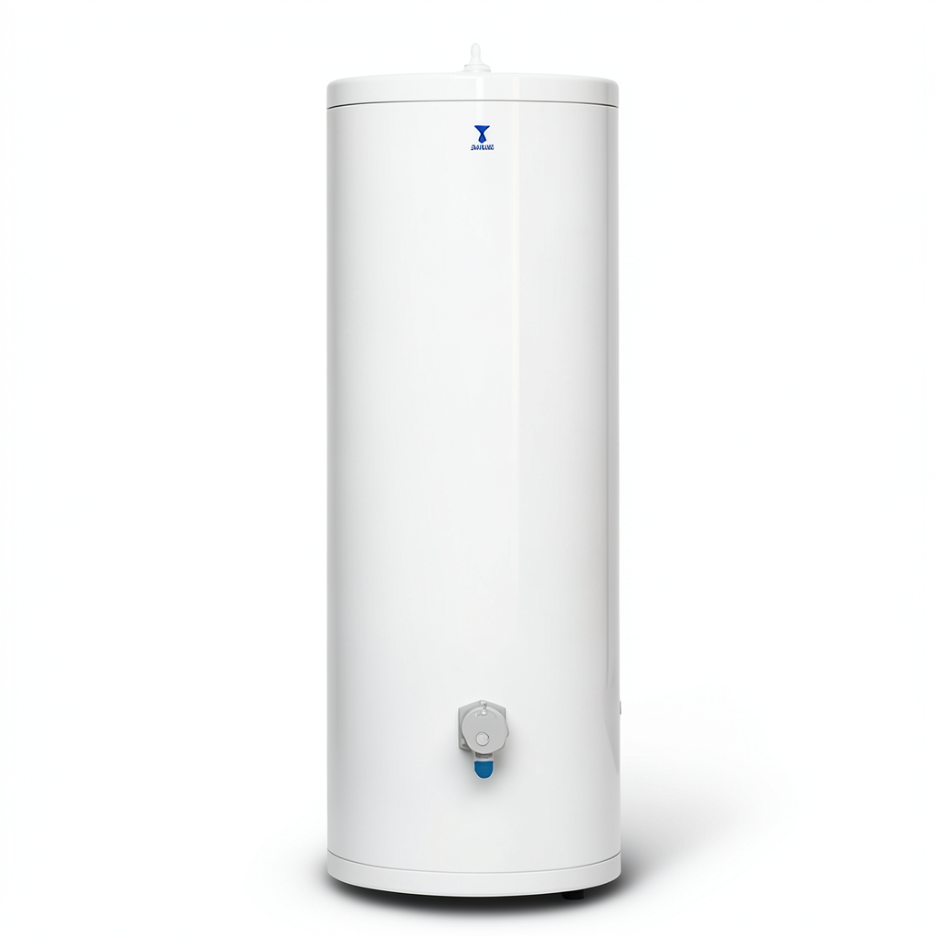 Vertical Electric Water Heater 200 Liter Capacity 1215 mm Height White 6000 WATT | Saudi Ceramics