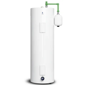 Vertical Central Water Heater 300 Liter 560 mm White, 2×3.8 kW 220/240 Volt | Saudi Ceramics