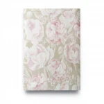 Floral wallpaper, vinyl wrap, length 15.6 m, width 106 cm, beige color with white and pink
