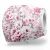 Floral wallpaper, vinyl wrap, length 15.6 m, width 106 cm, white with red and grey color