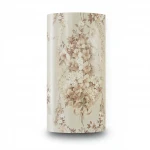 Floral wallpaper, vinyl wrap, length 15.6 m, width 106 cm, beige and brown color