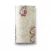 Floral wallpaper, vinyl wrap, length 15.6 m, width 106 cm, beige color with red and white