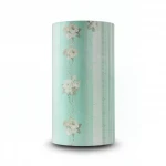 Floral Wallpaper, Size 15.6m×106cm, Green, cyan and grey color