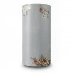 Floral Wallpaper, Size 15.6m×106cm, Gray with light and dark brown color