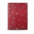 Floral Wallpaper, Length 15.6 meters, Width 106 cm, Red Color with purple and gray flowers