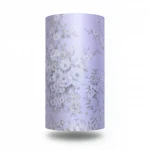 Floral Wallpaper, Length 15.6 meters, Width 106 cm, light purple with gray Color