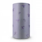 Floral Wallpaper, Size 15.6m×106cm, purple on Gray color