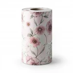 Floral Wallpaper, Size 15.6m×106cm, pink with brown and gray color