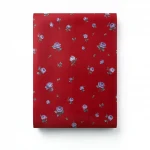 Floral Wallpaper, Length 15.6 meters, Width 106 cm, Red Color with purple and gray flowers