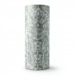 Leaf Patterned Wallpaper, Length 15.6 meters, Width 106 cm, Faint and dark gray color with light green 