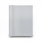 Plain Vinyl Wallpaper, size 15.6m×106cm, Light Gray Color