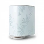Floral wallpaper, vinyl cover, length 15.6 m, width 106 cm, sky silver colour 