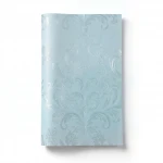 Wallpaper, Tree-Patterned Design, Cyan Silver Cadet Color, Size 15.6m×106cm, Model 1140-2