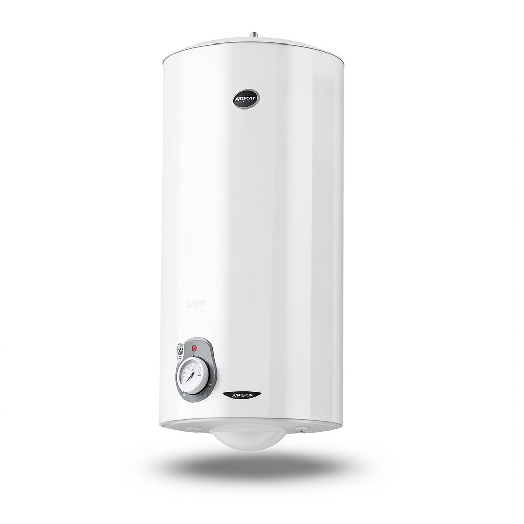Vertical Electric Water Heater 50 Liter White, 1.2 kW 220/240V | ARISTON