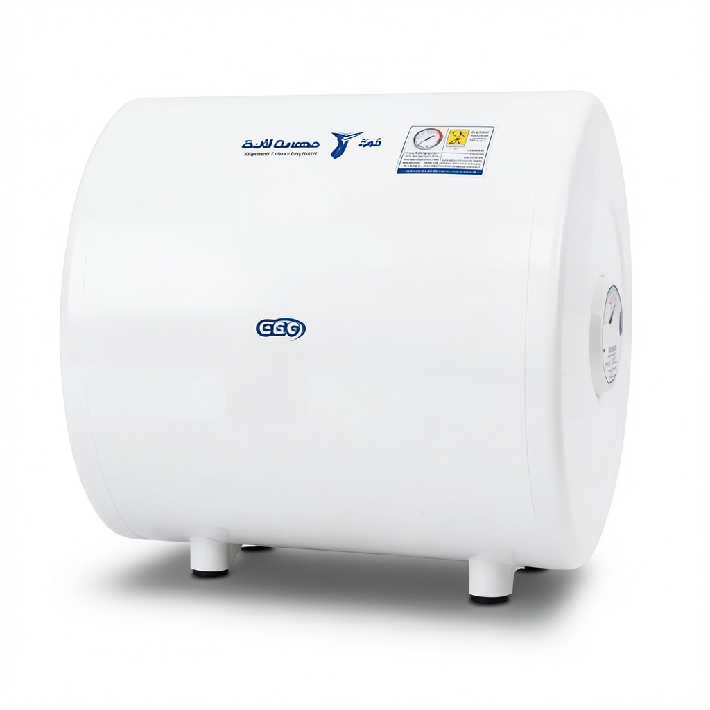 Horizontal Electric Water Heater 200 Liter Capacity 1750 mm Height 1200 WATT 220/240 Volt | Saudi Ceramics