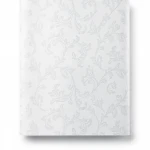 ورق حائط تصميم مشجر، لون ابيض ثلجي رمادي، مقاس 15.6 م×106 سم