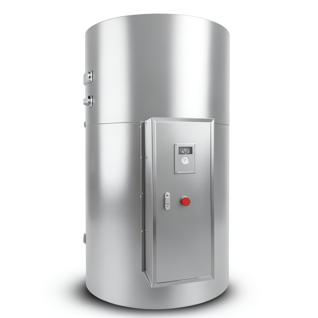 Stainless Steel Central Water Heater Capacity 1200 Liter Diameter 1100 mm Size 1900×1320 mm | eau