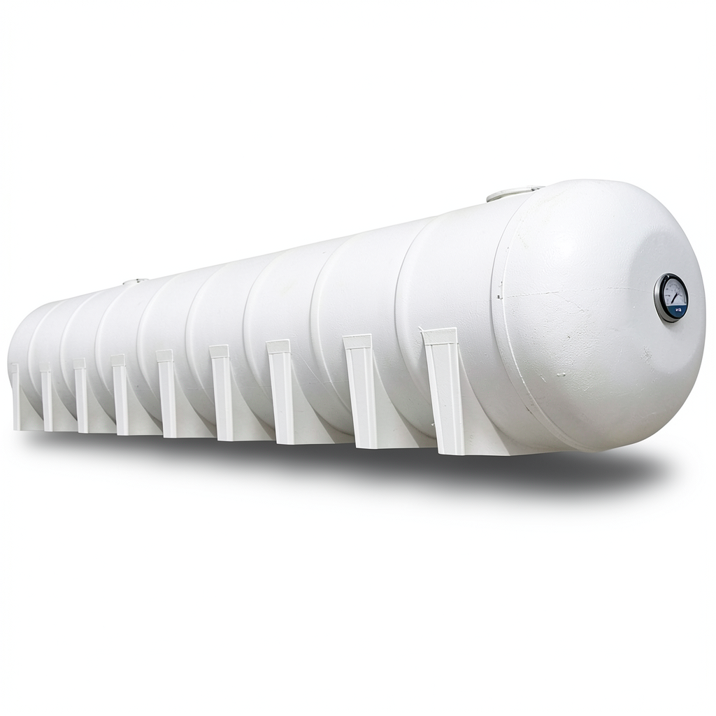 Water Tank Marjan Horizontal Fiber Glass 150000 Liter, Diameter 400cm, Length 1297cm