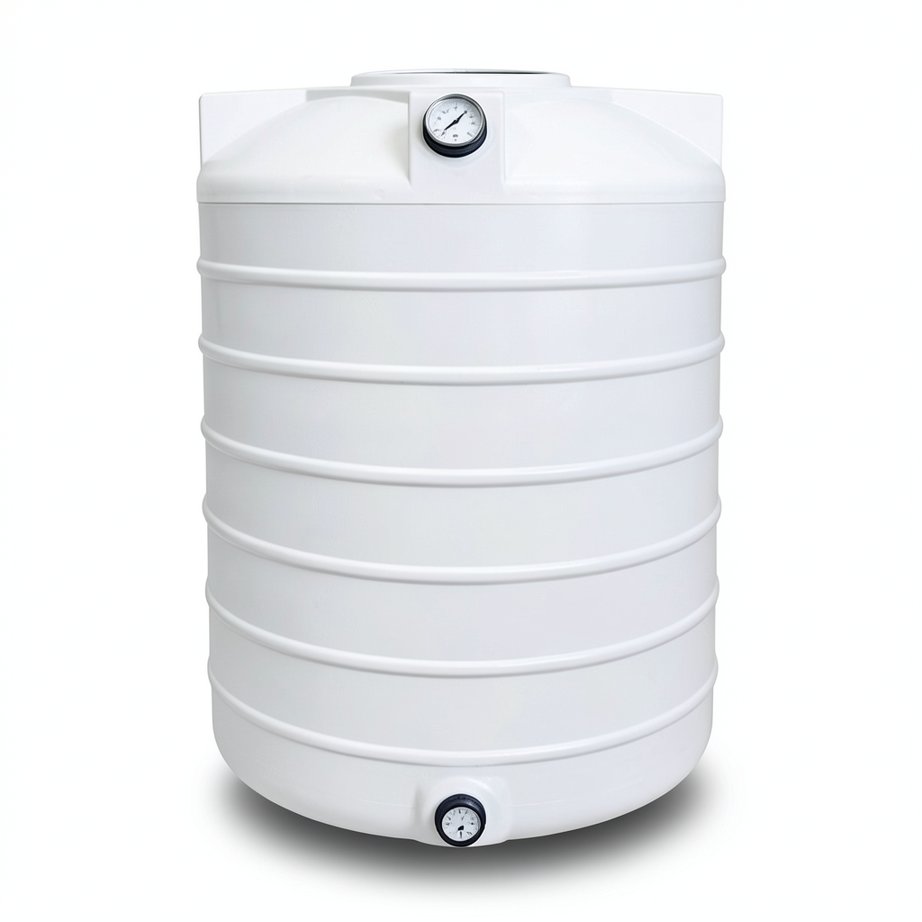 Water Tank Polyethylene Vertical 12000 liter Capacity, 252 cm Length