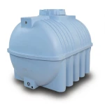 Water Tank Polyethylene Horizontal 25000 liter Capacity, 317 cm Diameter