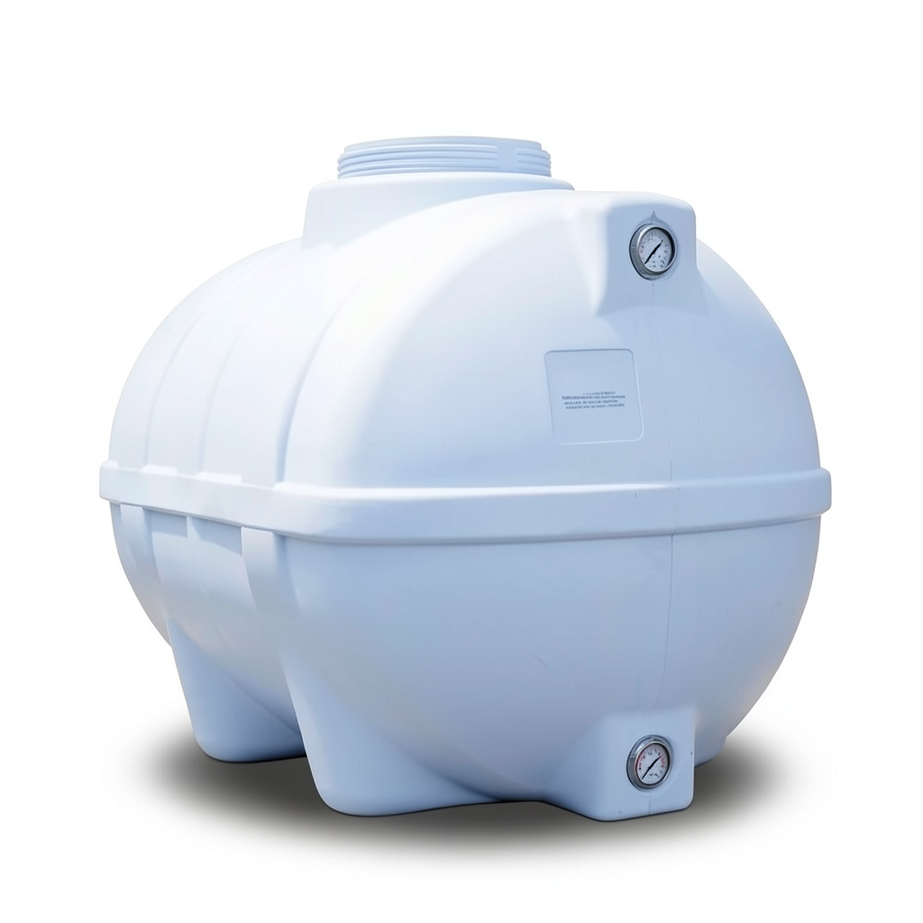 Water Tank 600 Liter Polyethylene Horizontal, Diameter 82 cm