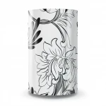 Floral Wallpaper, Size 10m × 53 cm, white and black color