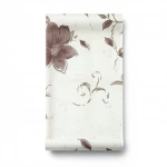 Floral Wall Decoration, Length 10 meters, Width 53 cm, brown on white and beige Color