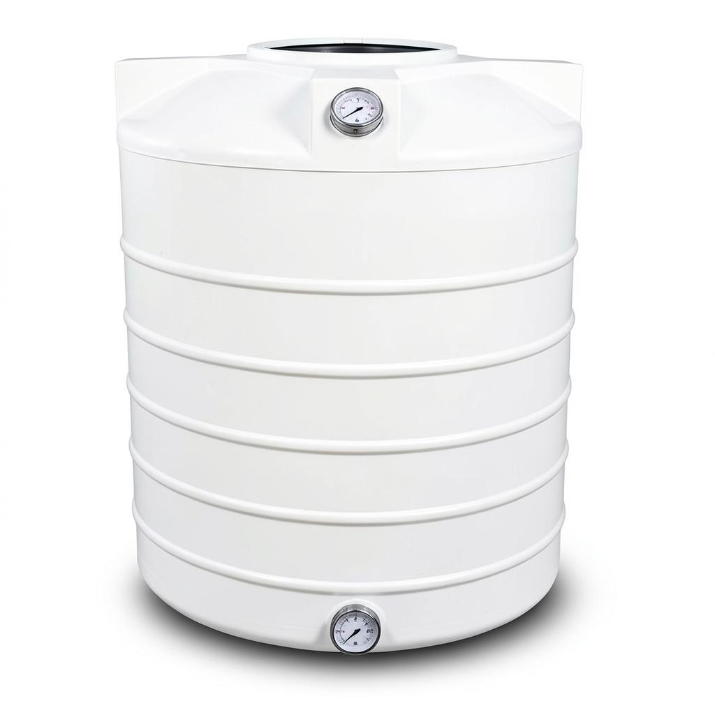 Water Tank Polyethylene Vertical 200 liter Capacity, 58x104x119 cm