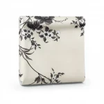 Floral Wallpaper, Size 10m × 53 cm, black on beige color