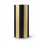 Wallpaper, Striped Design, Gold with black Color, Size 15.6m×106cm