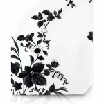 Wallpaper, Floral Design, Black and white Color, Size 10m×53cm