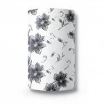 Floral Wallpaper, Size 10m × 53 cm, black and white color