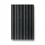 Wallpaper, Striped Design, Black with grey Color, Size 15.6m×106cm
