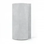Plain Vinyl Wallpaper, Length 15.6 meters, Width 106 cm, Velvety light gray Color  