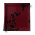Wallpaper, Floral Design, Dark red and black Color, Size 10m×53cm