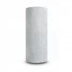 Plain Vinyl Wallpaper, Length 15.6 meters, Width 106 cm, Velvety light gray Color  