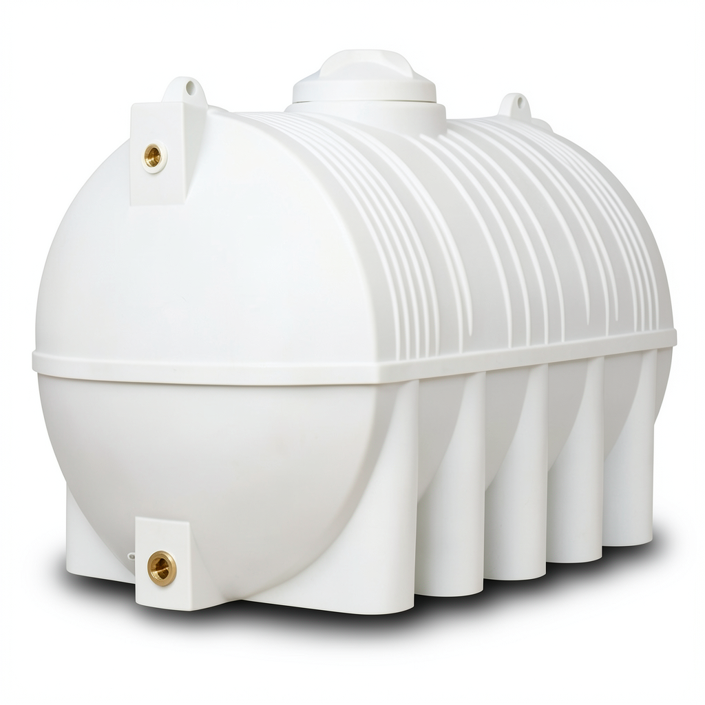 Water Tank Horizontal Polyethylene 1500 Liter Capacity