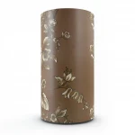 Wallpaper, Floral Design, Brown with brown and white roses Color, Size 10m×53cm
