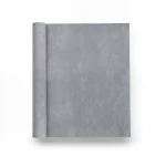 Plain Vinyl Wallpaper, size 15.6m×106cm, velvet Gray Color