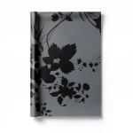 Wallpaper, Floral Design, Black with grey Color, Size 10m×53cm