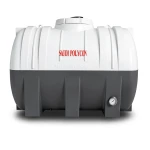Horizontal Water Tank 2500 Liter Polyethylene, White/Black Layers | AL-Hussaini trading Est.