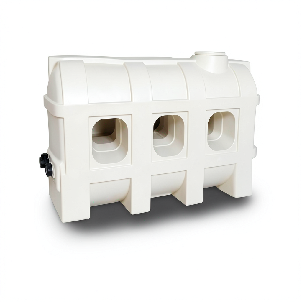 Water Tank Al-Mukhtar Walkway Polyethylene 2200 Liter, Size 265×77×140 cm
