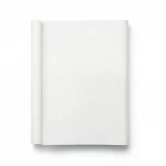 wallpaper, Plaim Design, size 15.6 m x 106 cm, white with beige 