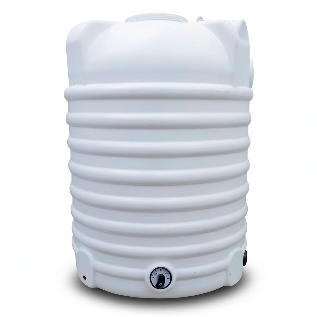 Water Tank Vertical Polyethylene 1500 Liter Capacity, Height 150 cm