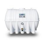 Horizontal Water Tank 7500 Liter Polyethylene White | National Polyethylene Company (NPC)