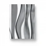 Wallpaper, Striped Design, Black and white with grey Color, Size 10m×53cm