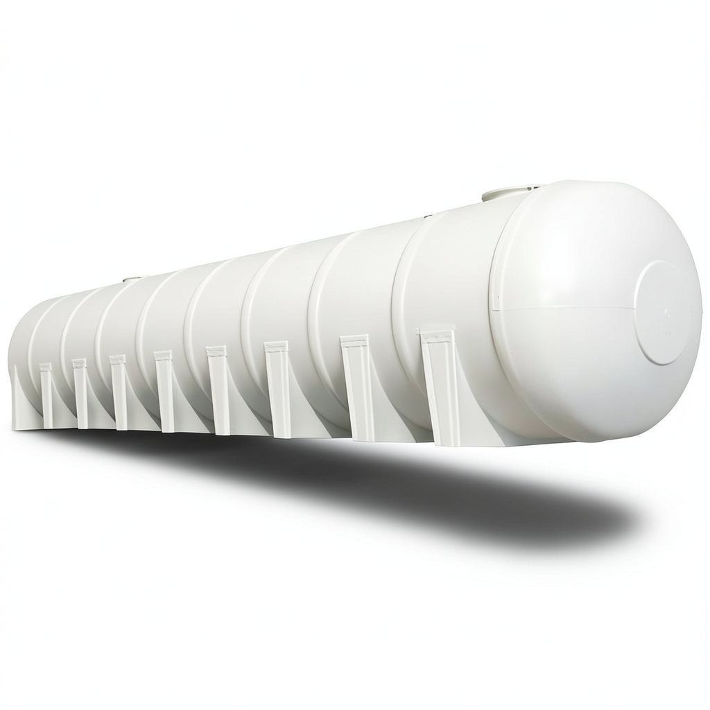 Water Tank Marjan Horizontal Fiber Glass 10000 Liter, Diameter 200cm Length 364cm
