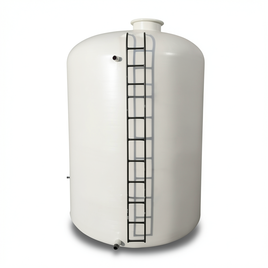 Water Tank Marjan Vertical Fiberglass 50000 Liter Capacity, Diameter 400 cm, Height 447 cm