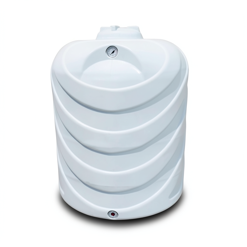 Water Tank 4000 Liter Fiberglass Vertical, Diameter 149-160 cm, Height 225-256 cm